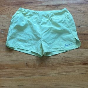 Nike Highlighter Yellow Dri Fit Shorts
